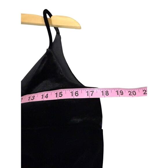 Sorella Vita Black Velvet Wrap Floor Length Formal Gown Bridesmaids Dress 10 - Picture 5 of 10